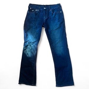 True Religion Dark Blue Relaxed Straight Jeans